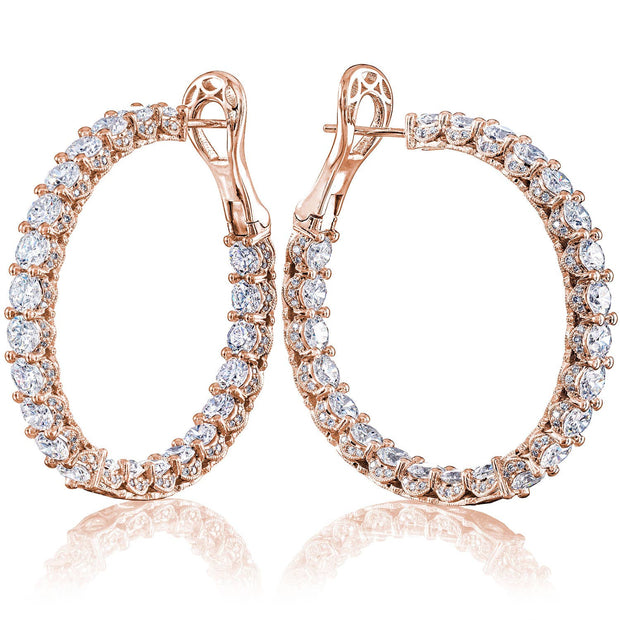 Diamond Hoop Earrings