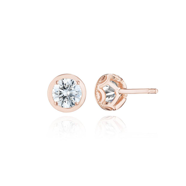 Round Diamond Stud Earring - 1ct