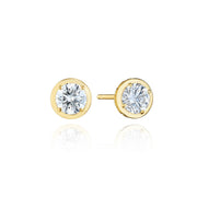 Round Diamond Stud Earring - 1ct