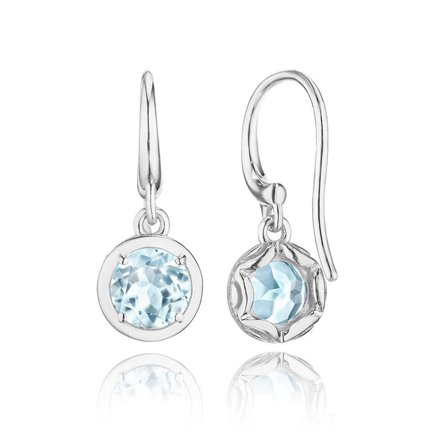 Sky Blue Topaz French Wire Earring - 1.4ct