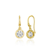 Diamond French Wire Earring - 1ct