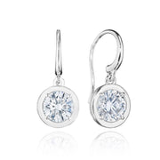 Diamond French Wire Earring - 3.08ct