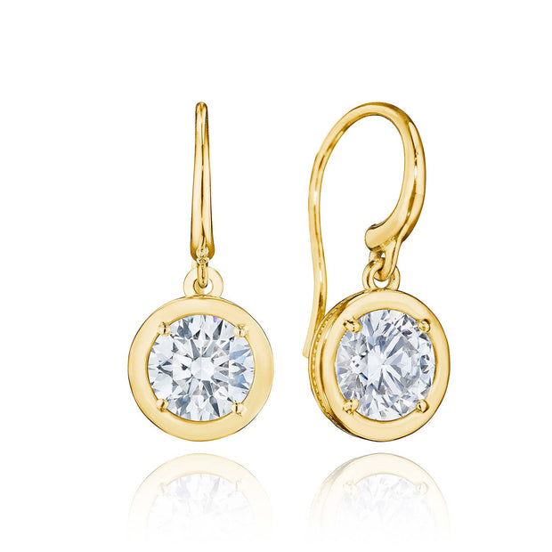 Diamond French Wire Earring - 3.08ct