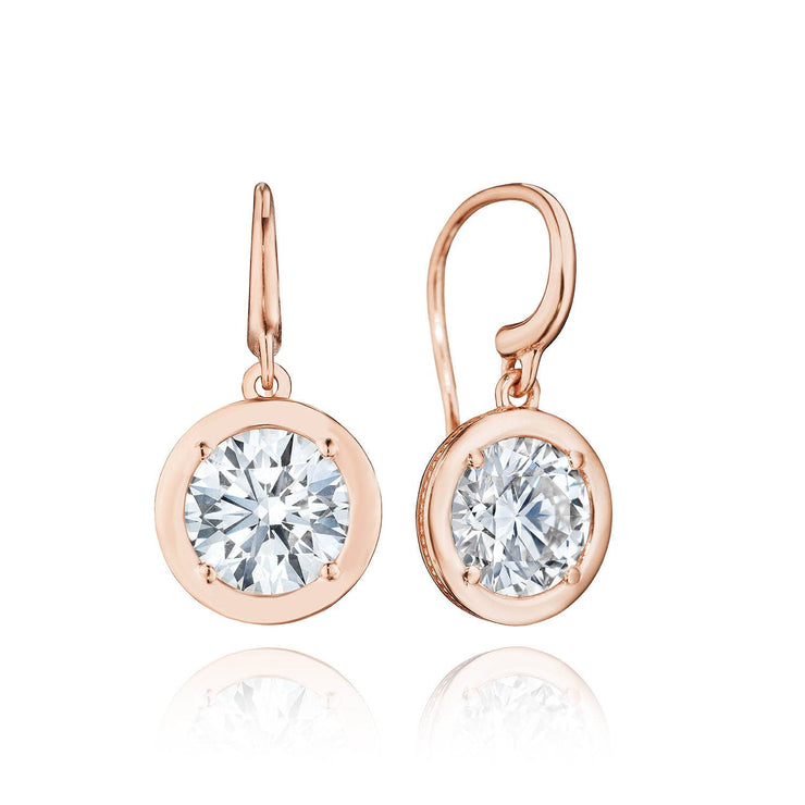 Diamond French Wire Earring - 4.08ct