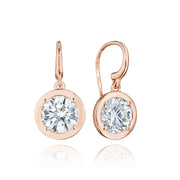 Diamond French Wire Earring - 4.08ct