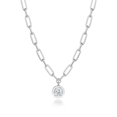 Petite Diamond Link Necklace - 1.54ct