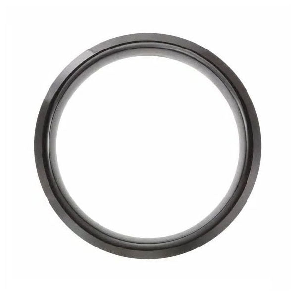 Mens Tungsten 8 mm Black Immerse Plated Satin Finish Band