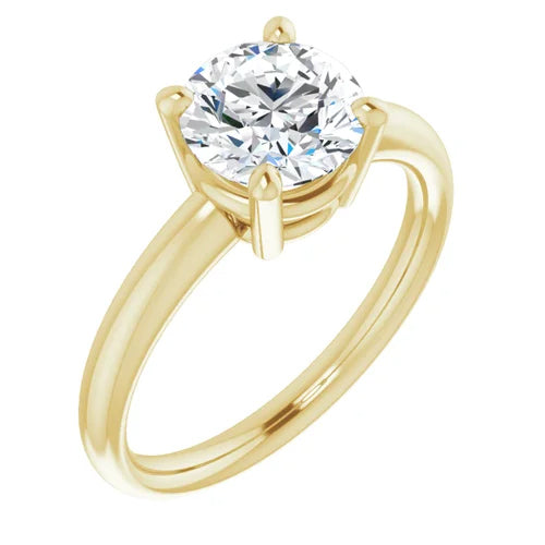 Classic Solitaire Engagement Setting