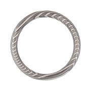 Mens Damascus Steel 6 mm Twisted Dome Band