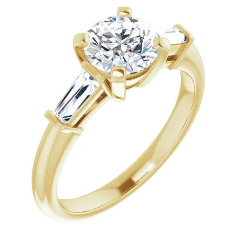 Cathedral 1/8ctw Diamond Accented Engagement Setting