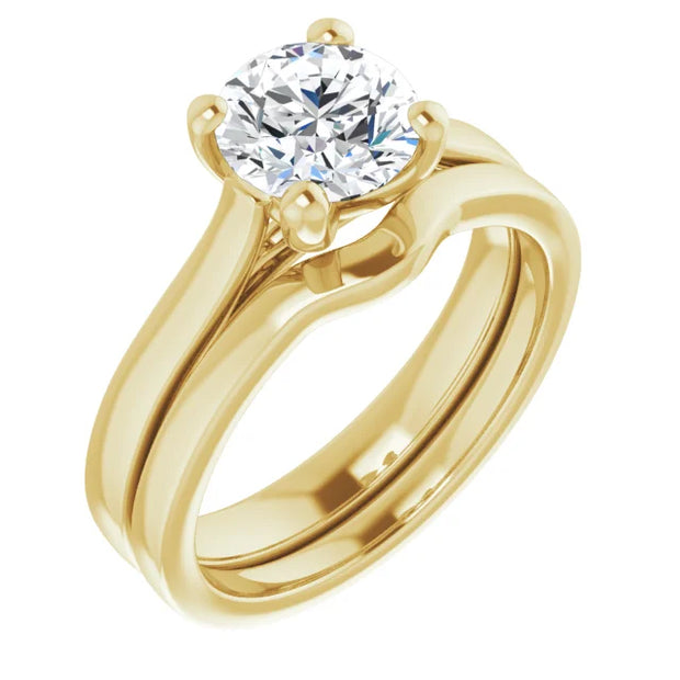 3C Classic Cathedral Solitaire Engagement Setting