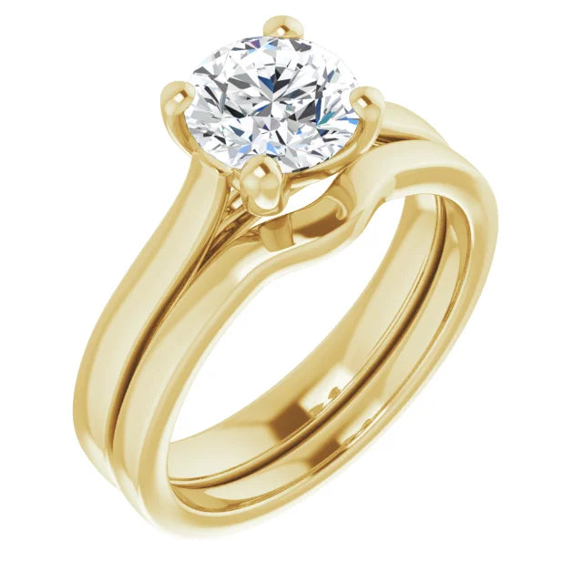 3C Classic Cathedral Solitaire Engagement Setting