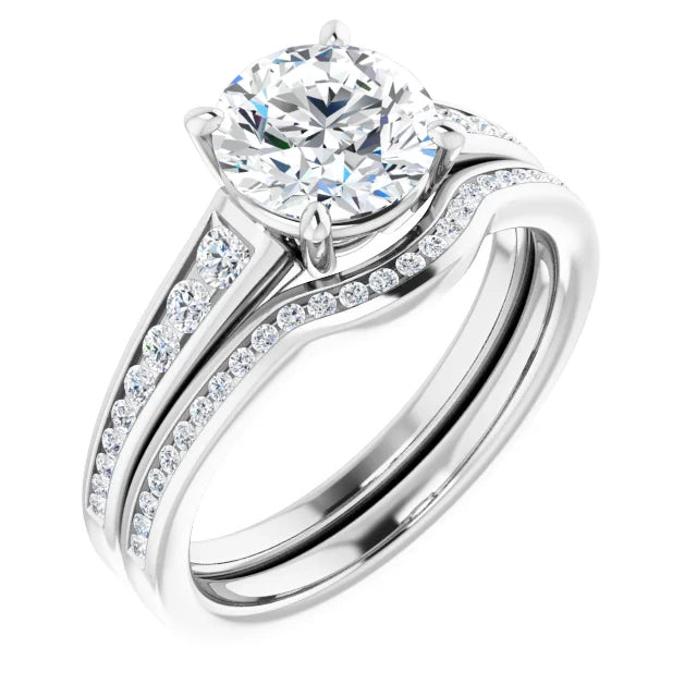 3C Cathedral Diamond Channel Engagement Setting