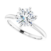 Traditional Six-Prong Solitaire Engagement Setting
