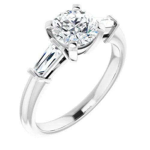 Cathedral 1/8ctw Diamond Accented Engagement Setting