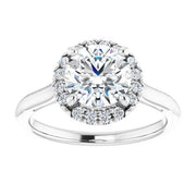 Cathedral Infinity Diamond Halo Engagement Setting
