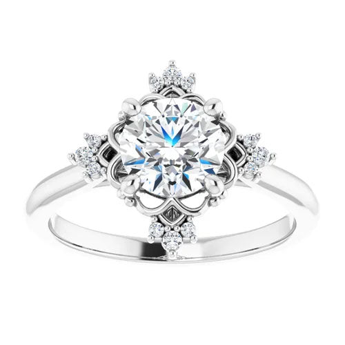 Cathedral Diamond Starlight Engagement Setting