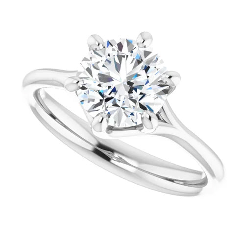 Classic Solitaire Engagement Setting