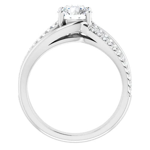 Filigree Diamond Accented Engagement Setting