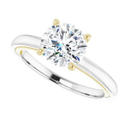 Classic Two-Tone  Solitaire Engagement Setting