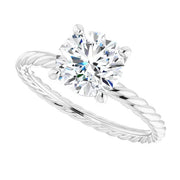 Classic Cable Solitaire Engagement Setting
