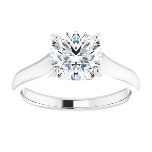Modern Cathedral Solitaire Engagement Setting