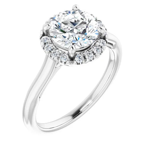 Cathedral Infinity Diamond Halo Engagement Setting