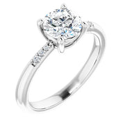 Classic Diamond Accented Engagement Setting