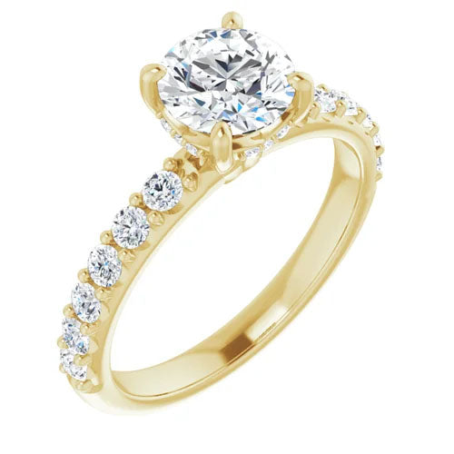 Diamond Encrusted Engagement Setting