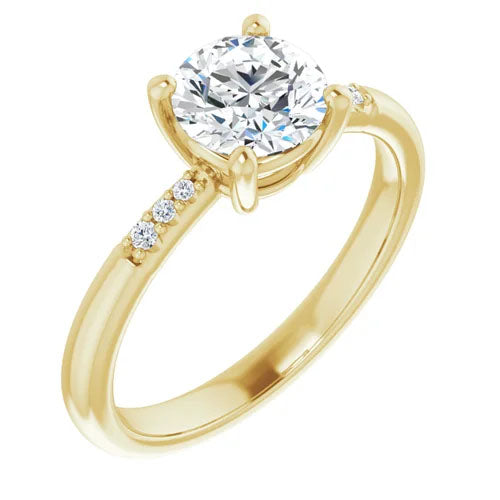 Classic Diamond Accented Engagement Setting