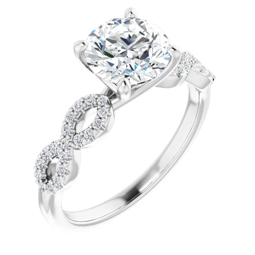 Infinity Diamond Accented Engagement Setting