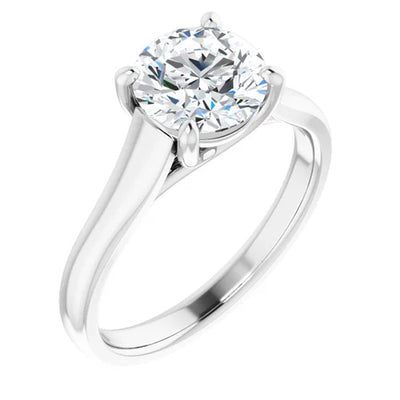 Modern Cathedral Solitaire Engagement Setting