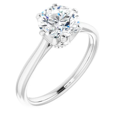 Empress Cathedral Solitaire Engagement Setting