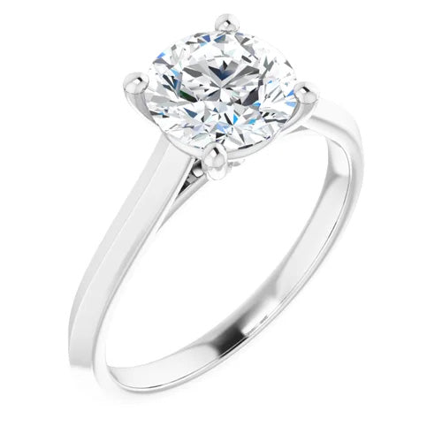 Beveled Classic Cathedral Solitaire Engagement Setting