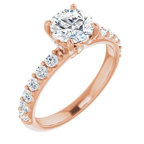 Diamond Encrusted Engagement Setting