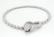 Sonia B 14K 1.79ctw Diamond Connected Hearts Bracelet
