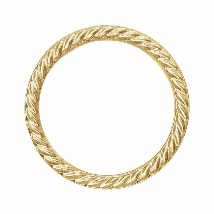Diamond Pattern With Rope Mens 6 mm Rope Pattern Flat Band – iTouch Diamonds