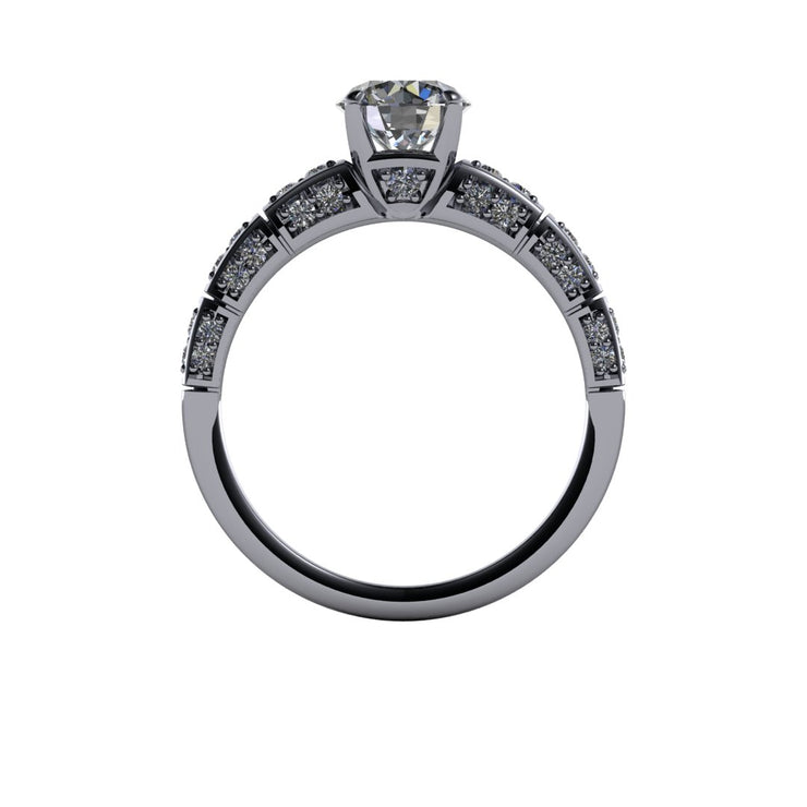 Art Deco Diamond Encrusted Engagement Setting