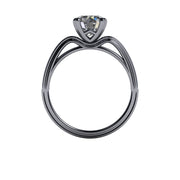 Contemporary Cathedral Diamond Solitaire Engagement Setting