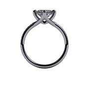 Twisted Diamond Pinpoint Engagement Setting