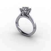 Cathedral Six-Prong Diamond Solitaire Engagement Setting