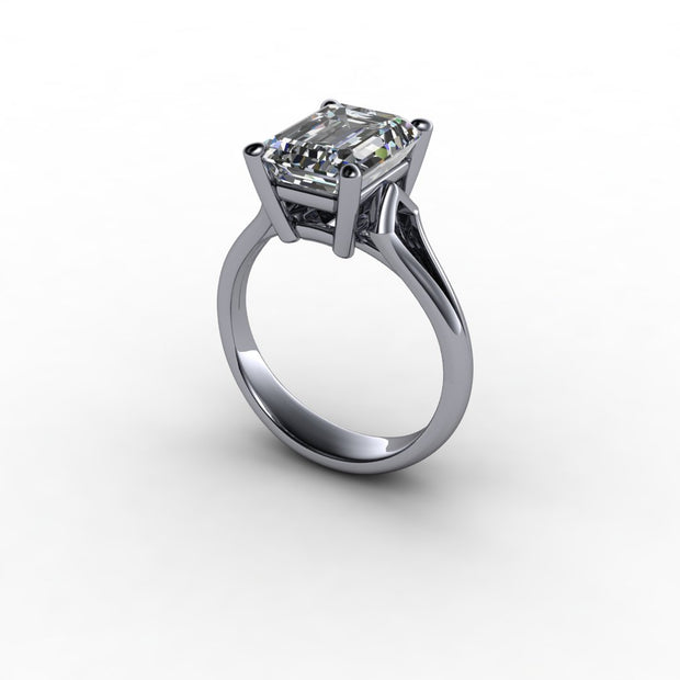 Cathedral Empress Diamond Solitaire Engagement Setting