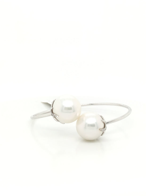 18K Pearl Diamond Bracelet