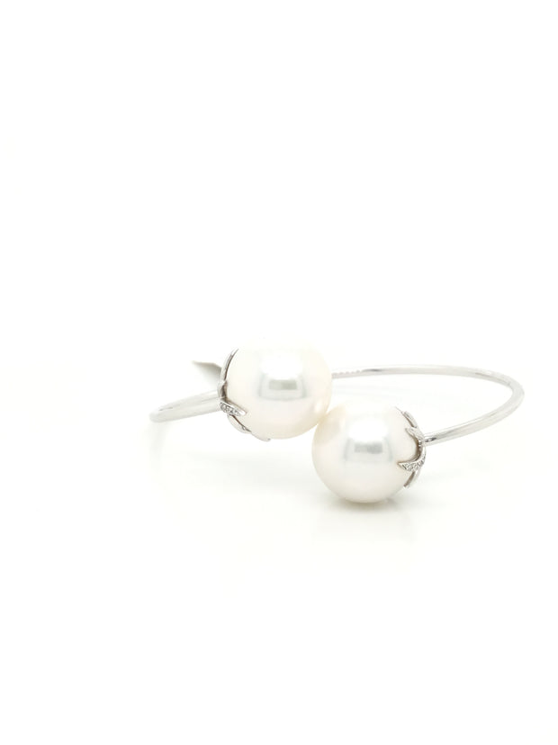 18K Pearl Diamond Bracelet